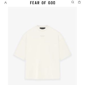 BNWT XL white fear of god essentials tshirt